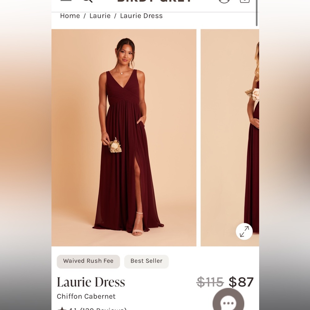 Birdy Grey bridesmaid dress in Cabernet